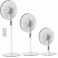 HIGH FLOOR FAN  IZ-9007 40cm WHITE 3 in 1 R/C 70W